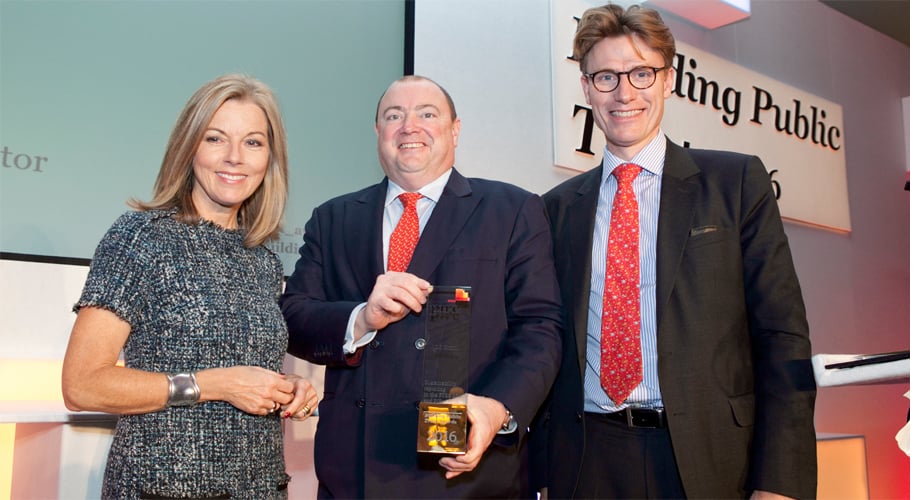 DS Smith receiving the Best Annual Report (FTSE 250) prize