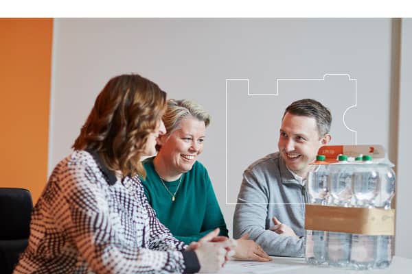 colleagues discussing at a table