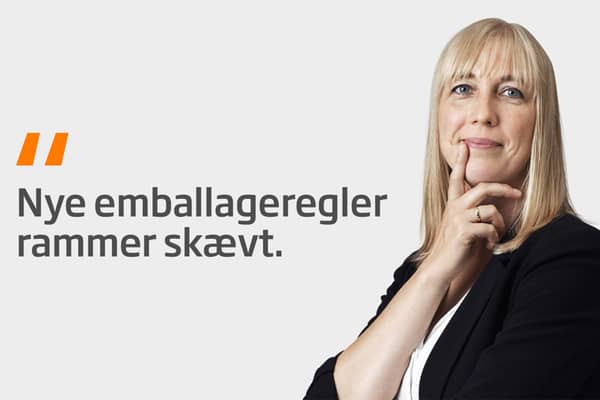 Nye emballageregler rammer skævt - eftertænksom kvinde