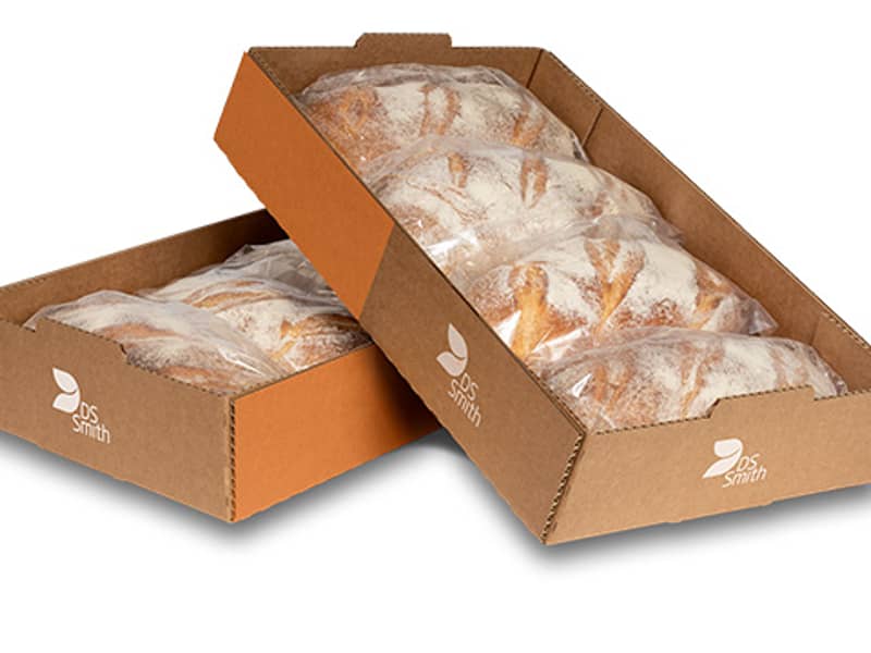 bølgepap bakker med brød i