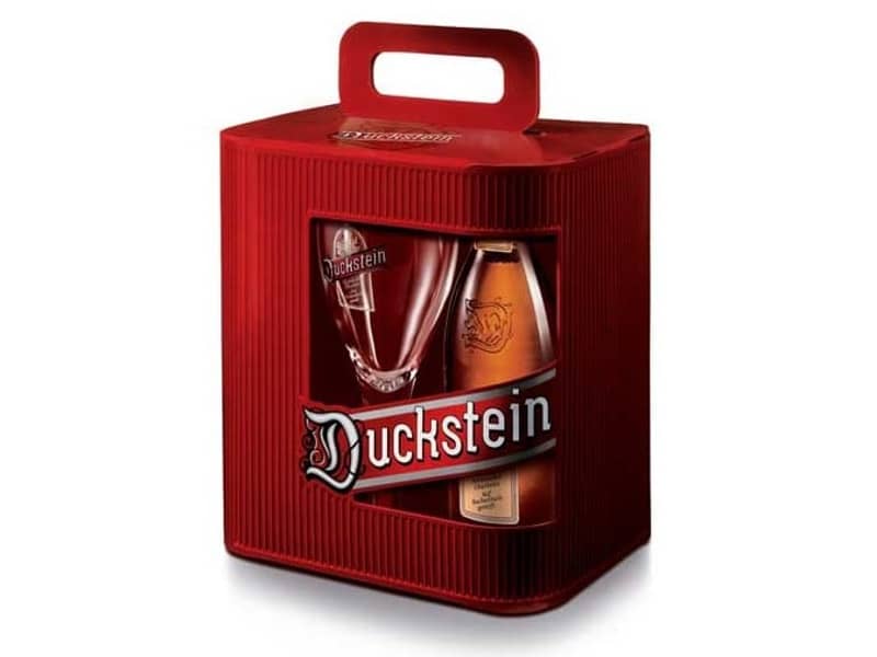 Rote Geschenkverpackung von Duckstein