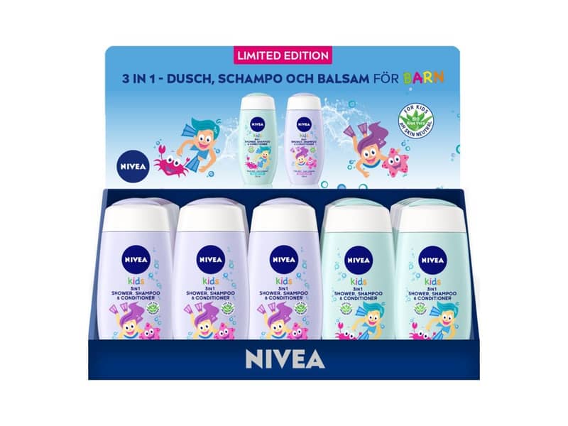 Nivea Thekendisplay aus Wellpappe