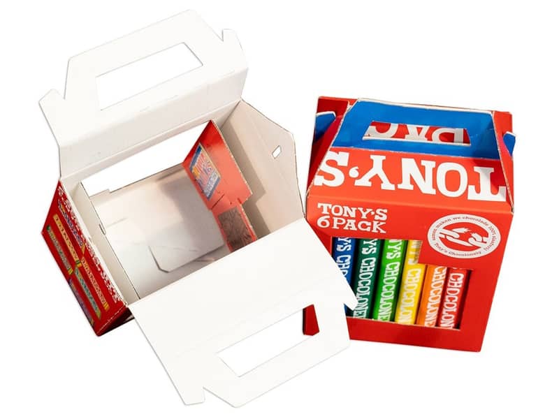 Consumentenverpakking voor Tony's Chocolonely 