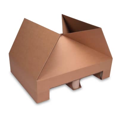 Wellpapppalette mit Klip-System und Karton