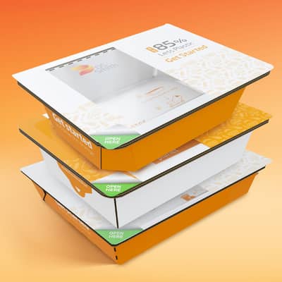 DS Smith Easy Bowl® is an alternative to plastic trays - made easy with up to 85% less plastic