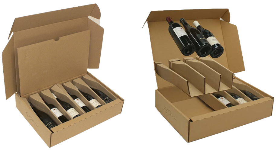Emballage postal pour bouteilels de vin