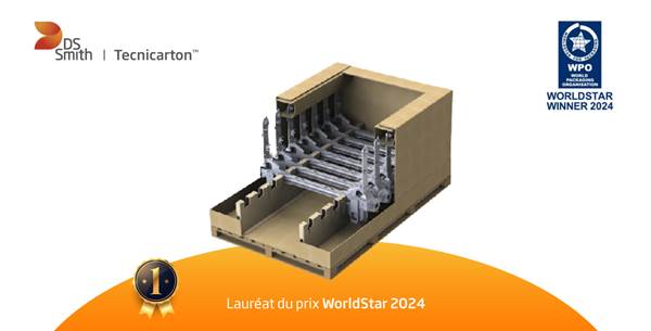 Le nouveau design innovant de DS Smith Tecnicarton remporte un prix au WorldStar 2024