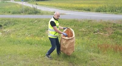 DS Smith's Ii site in Finland collected bags of trash
