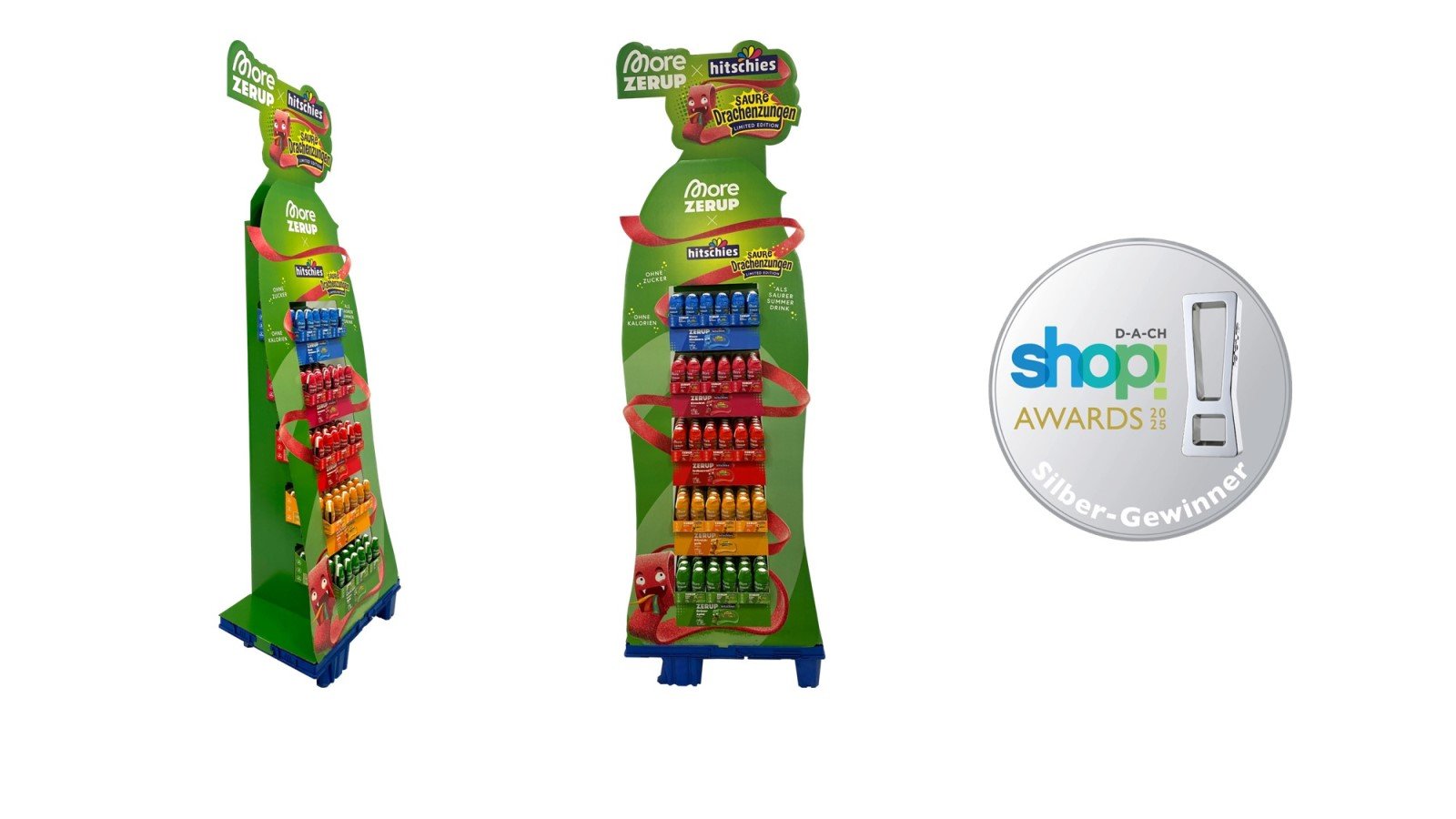 More x Hitschies Zerup Display hergestellt von DS Smith