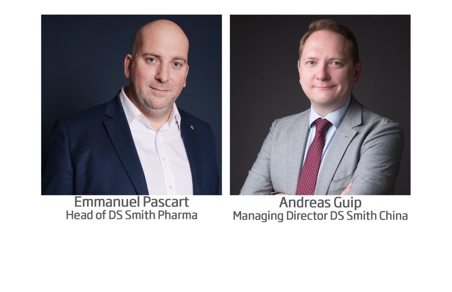 Referenten: Emmanuel Pascart, Head of DS Smith Pharma und Andreas Guip, Managing Director DS Smith China