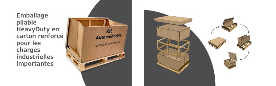 Procédé de pliage du Technikit renforcé de bois