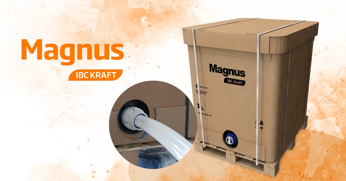 Emballage à usage unique pour liquides. Jusqu'à 1 000 litres. Remplace les IBC en plastique.