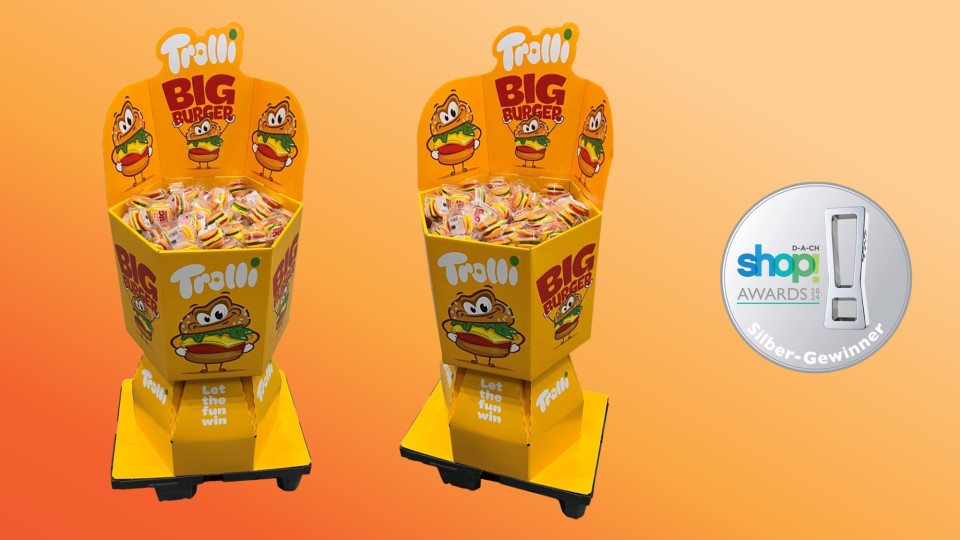 Trolli Big Burger Display