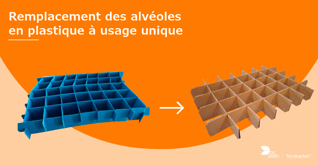 Remplacement des alvéoles en plastique à usage unique
