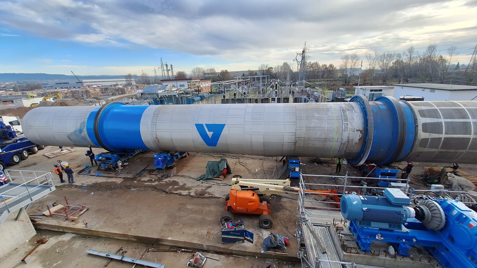 Lucca ANDRITZ FiberFlow Drum installation at Lucca paper mill