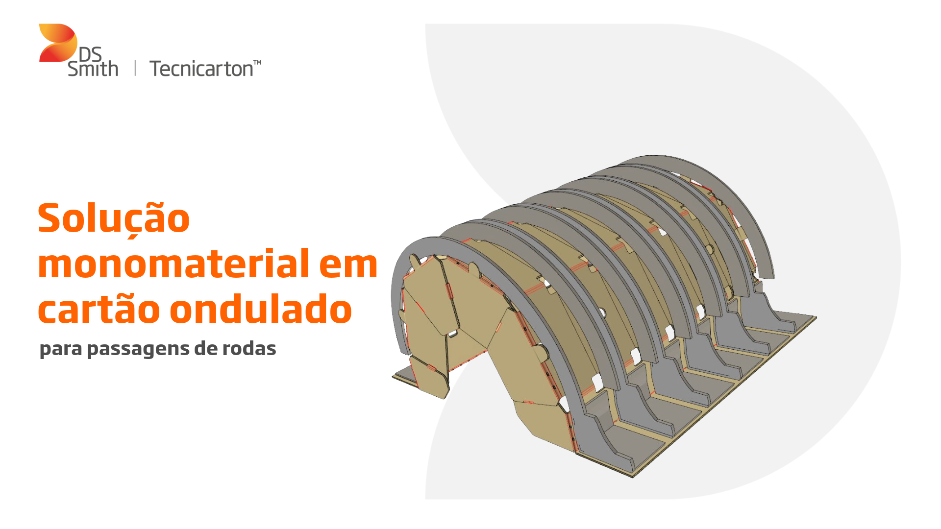 Embalagem para passadiços de rodas em cartão ondulado e vencedora do WorldStar Packaging Award 2026 na categoria «Transporte»