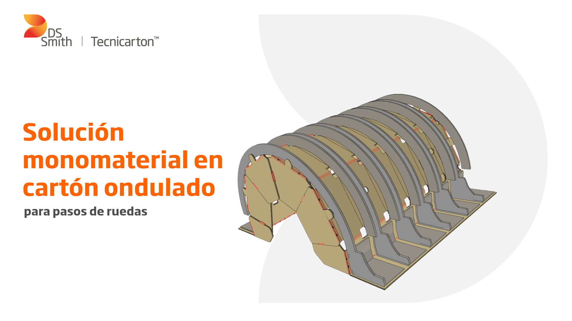 Embalaje  de cartón ondulado para pasos de ruedas, ganador de un Worldstar Packaging Award