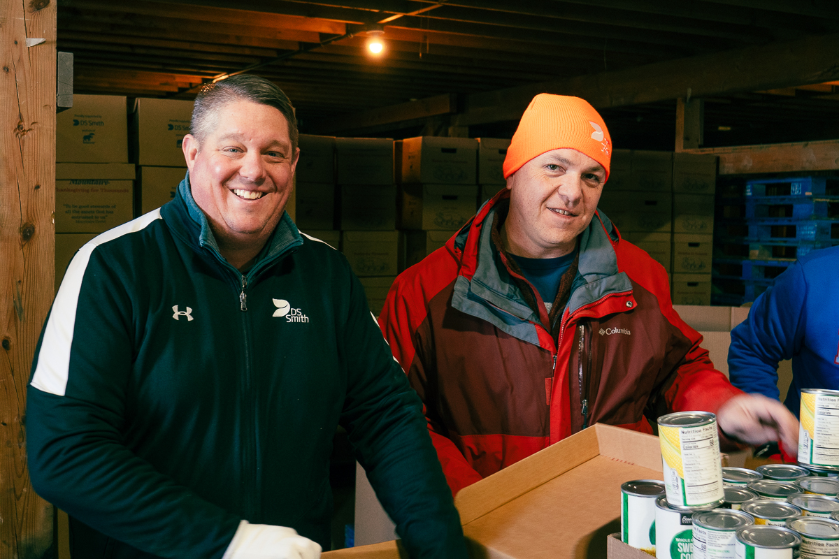 Our employees assisted with coordinating the production, delivery and assembly of the boxes, as well as packing the meals onsite as part of the onsite volunteer support