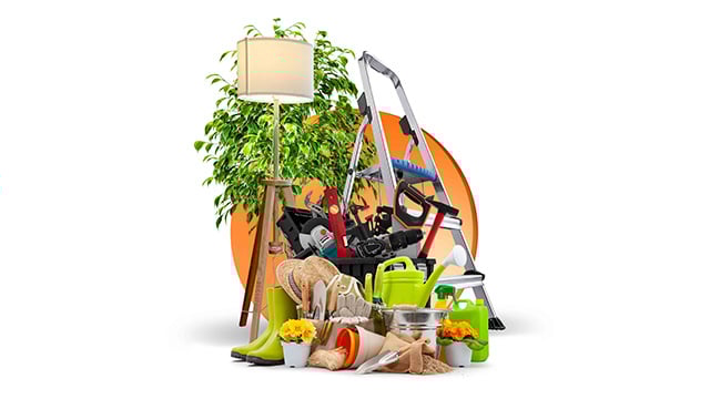 Home and garden stige, planter, andet haveudstyr