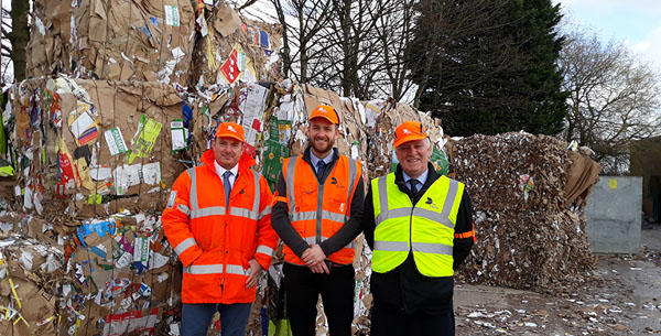 Sir David Crausby visits DS Smith Bolton Recycling Depot