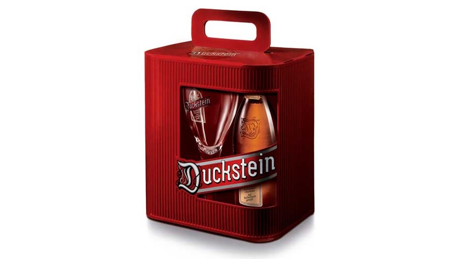Rote Geschenkverpackung von Duckstein