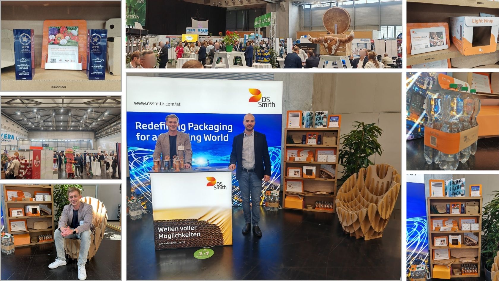 Der DS Smith Messestand beim REGAL Branchentreff 2025 in der Messe Wien.