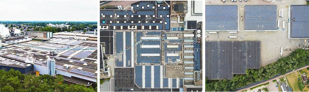 Alle stroom die de zonnepanelen leveren wordt ingezet in de fabriek: hierdoor reduceert DS Smith Eerbeek haar CO2-uitstoot met maar liefst 947 ton per jaar.