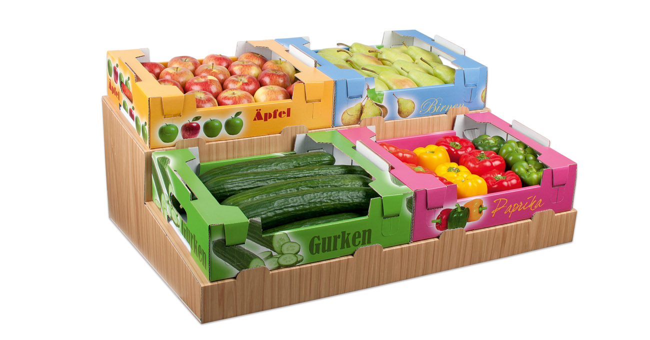 Trays for fruit and vegetables