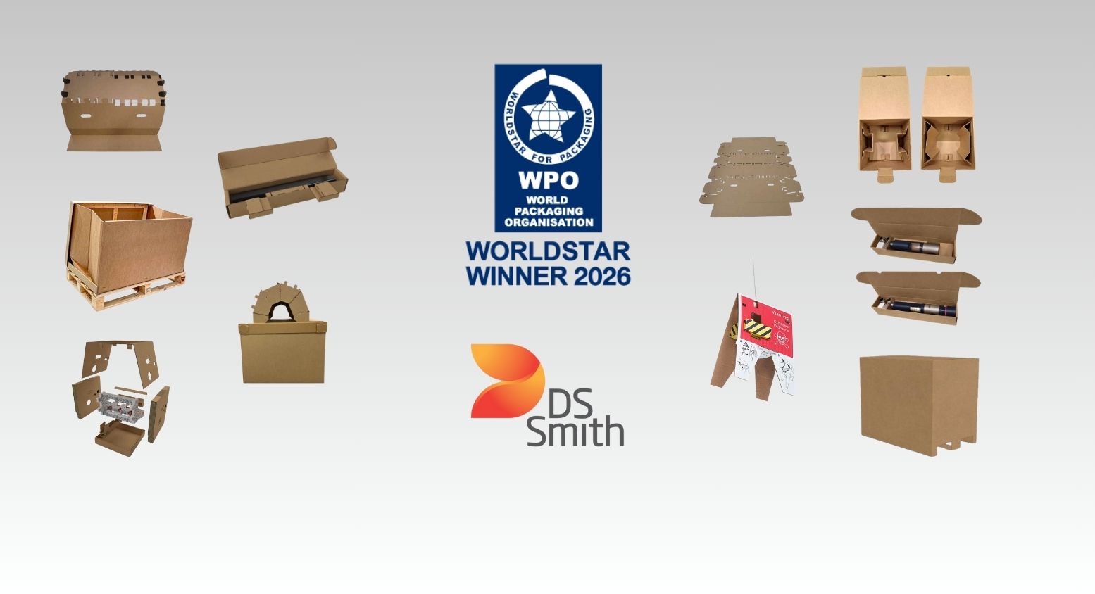 DS Smith-Verpackungslösungen aus ganz Europa, darunter Österreich, Finnland, Dänemark, Schweden, Tschechien, der Slowakei, Ungarn und Spanien erhielten in diesem Jahr einen WorldStar Award. Sie decken ein breites Spektrum an Anwendungsbereichen ab, darunter E-Commerce, Point of Sale, Transport, Elektronik und industrielle Anwendungen.