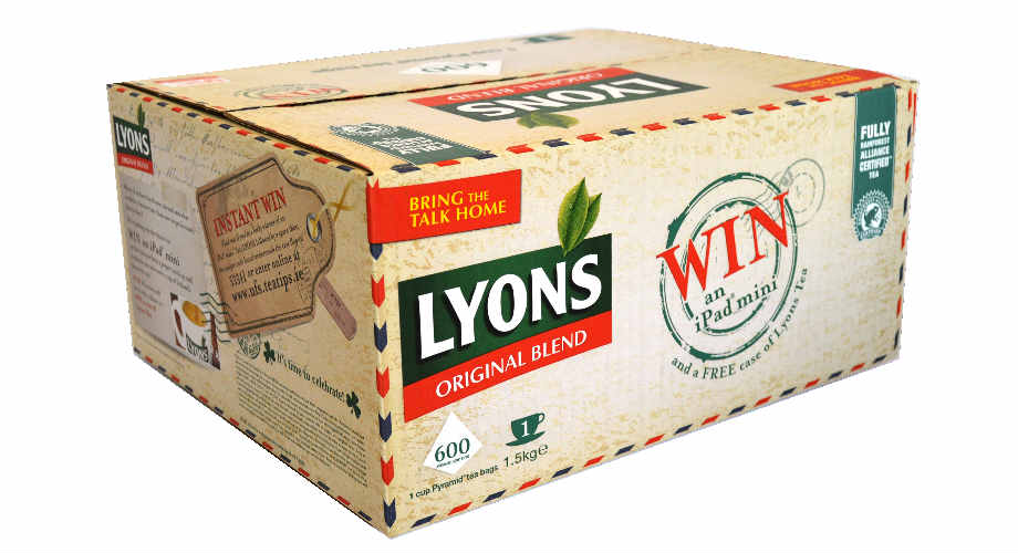 Lyons Tea packaging