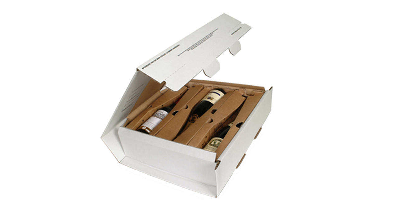 Transit and transport packaging for bottles of wine