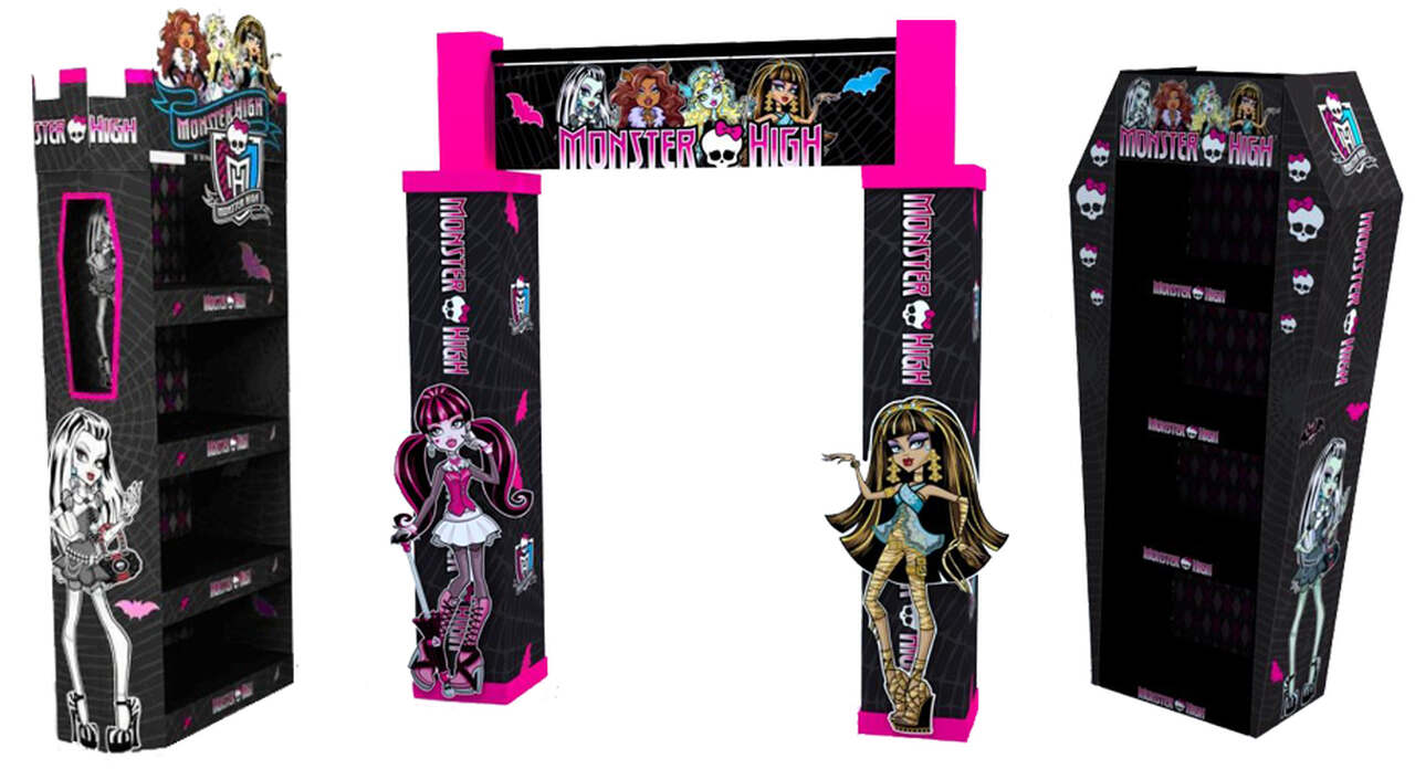 Ekspozytory kolekcji Monster High