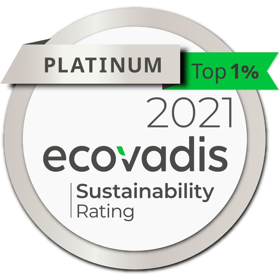 Met de 'platina'-classificatie berhoort DS Smith tot de beste 1% van de door EcoVadis beoordeelde bedrijven wereldwijd
