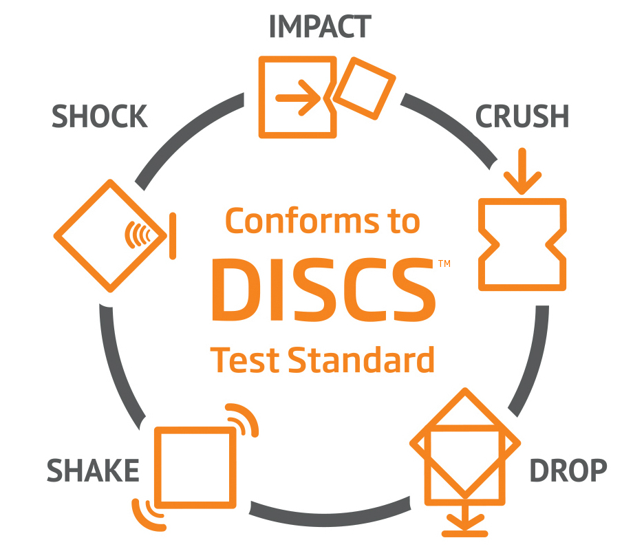 DISCS™ ­– Drop, Impact, Shock, Crush, Shake