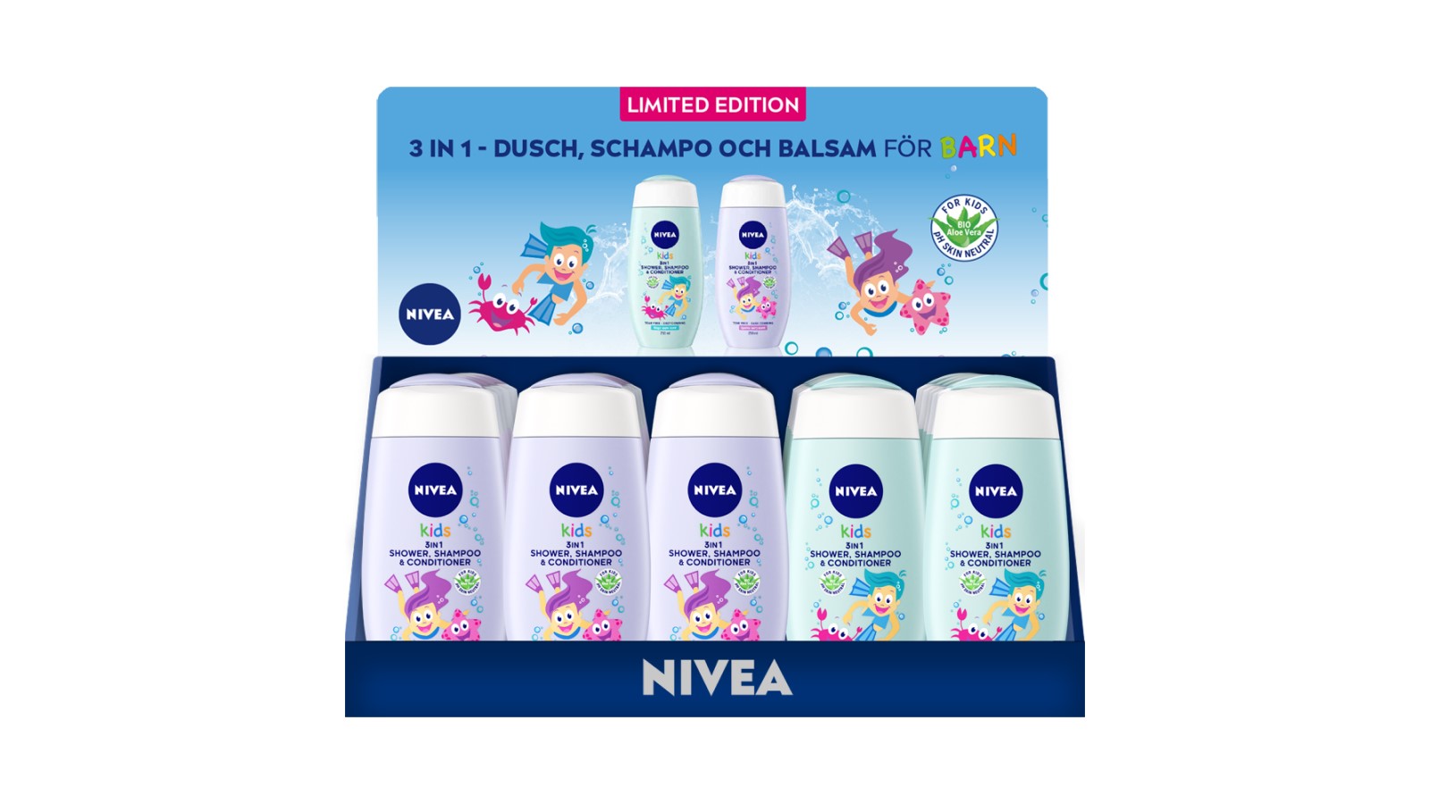 Nivea Thekendisplay aus Wellpappe