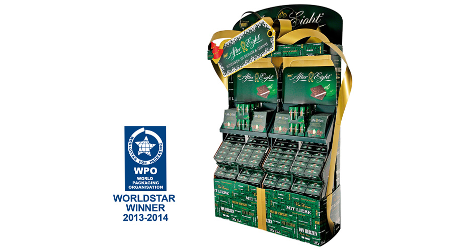 L'espositore AFTER EIGHT Geschenkschleifen - Vincitore del riconoscimento WorldStar 2013/2014