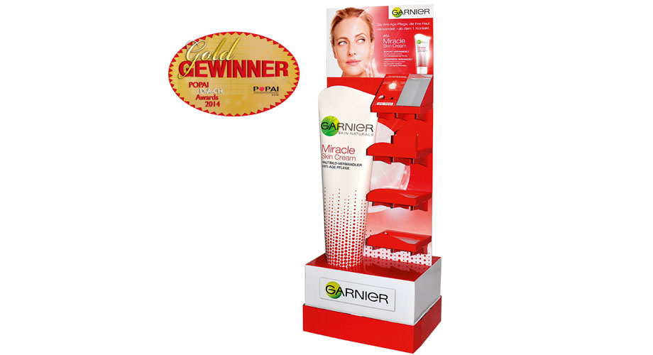 POPAI Award für Garnier Miracle Cream Display