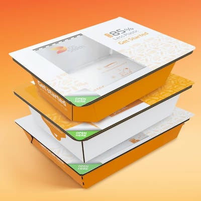 DS Smith Easy Bowl® is an alternative to plastic trays - made easy with up to 85% less plastic