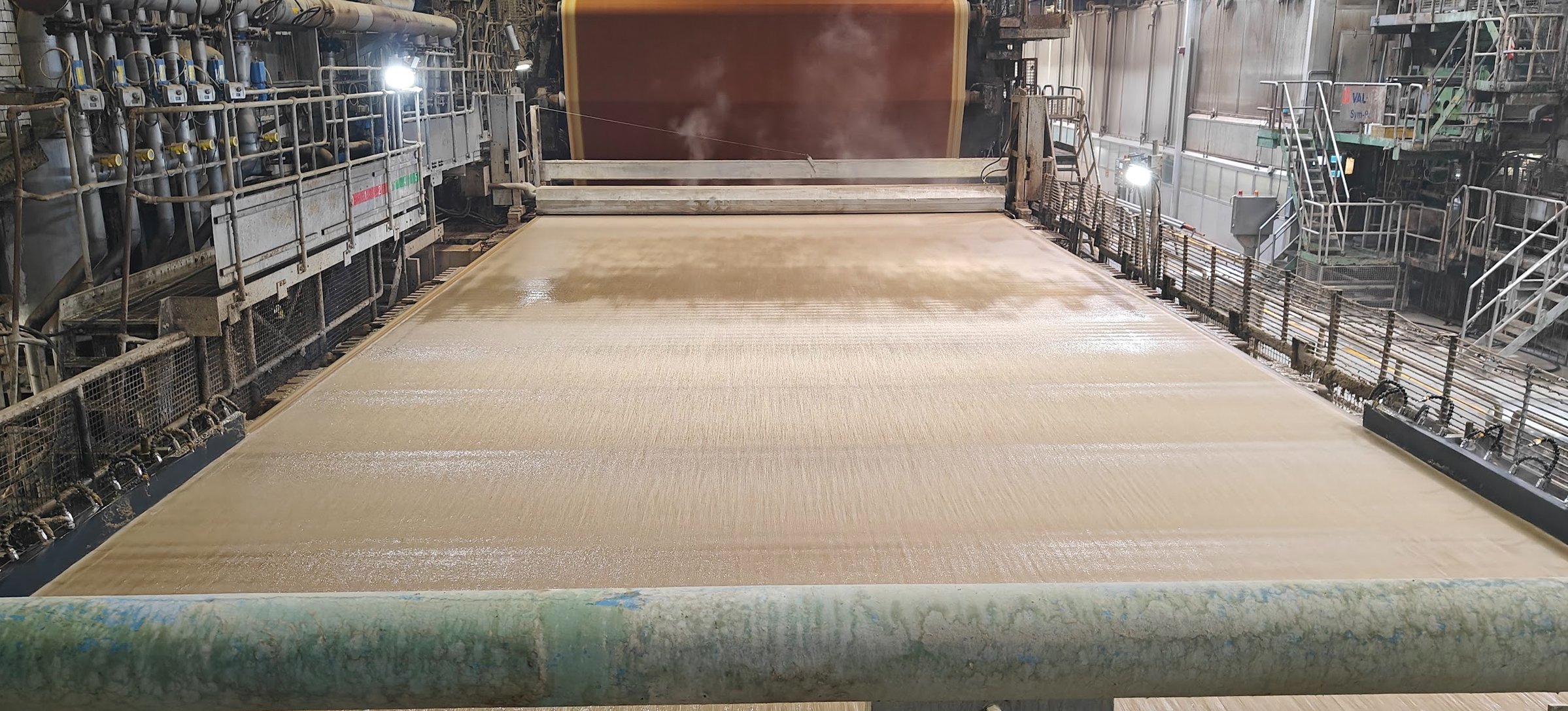 Image of a paper reel being made